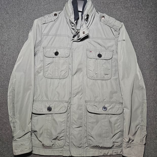 타미힐피거 포켓 야상 자켓 S 회색