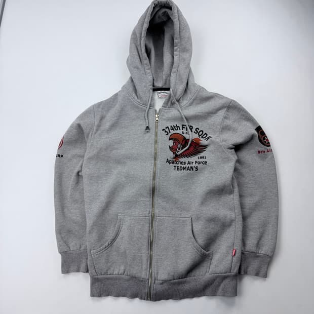 테드컴퍼니 미공군374비행대대 그래픽 후드 집업