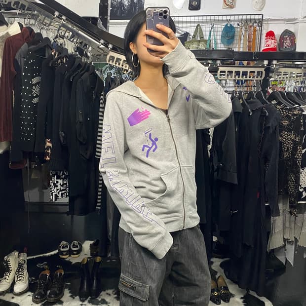 Diesel 그라데이션 프린팅 후드집업