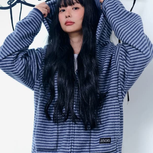 25FW 애즈온 도리스 후리스집업 