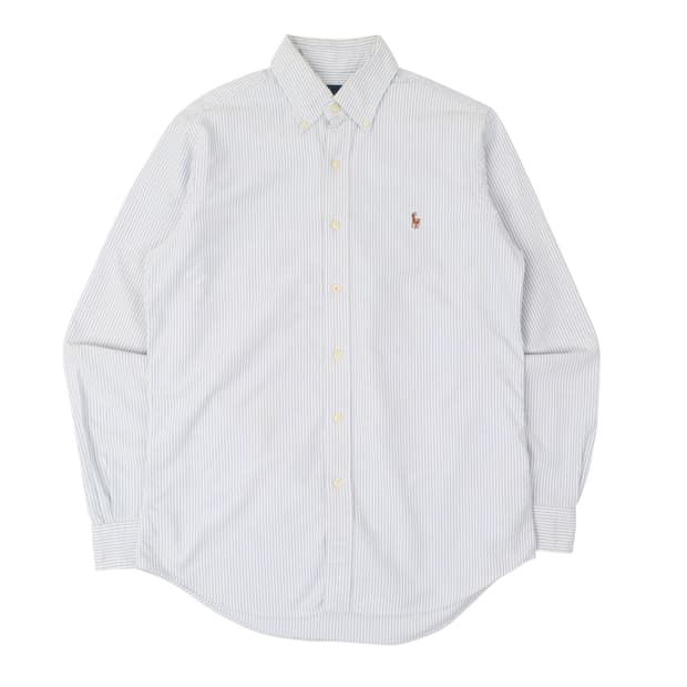 폴로 랄프로렌 옥스포드 라이트블루 스트라이프 셔츠