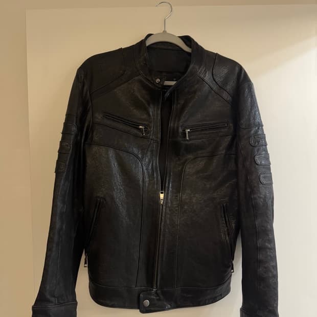 cow leather biker jacket 소가죽 바이커 레더자켓