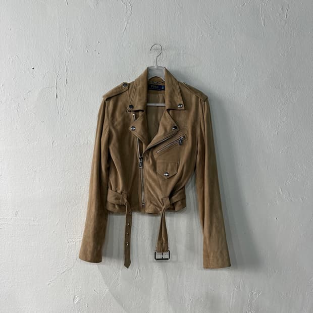 폴로랄프로렌 스웨이드가죽 라이더 자켓 0