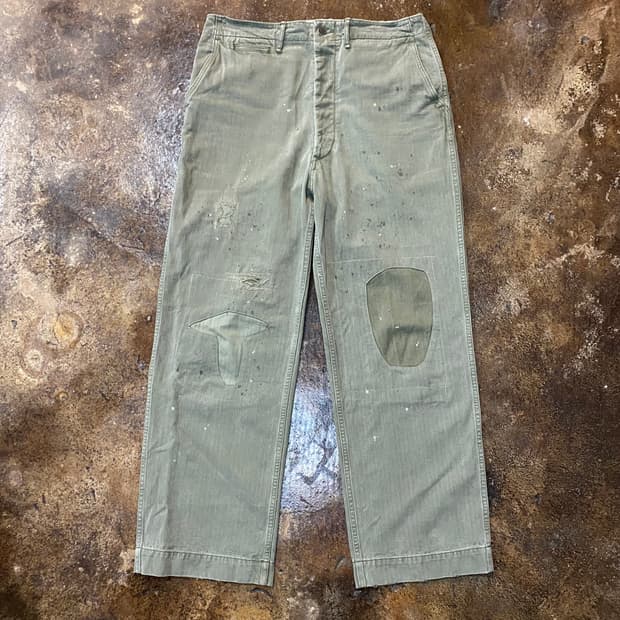 (XL) 바우와우 bowwow 패치워크 데미지 팬츠