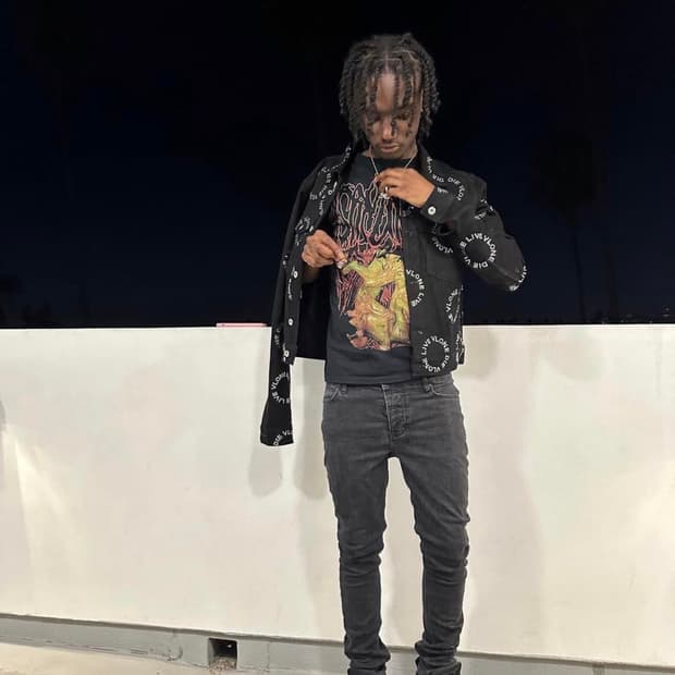 브이론 라인스톤 데님자켓 L