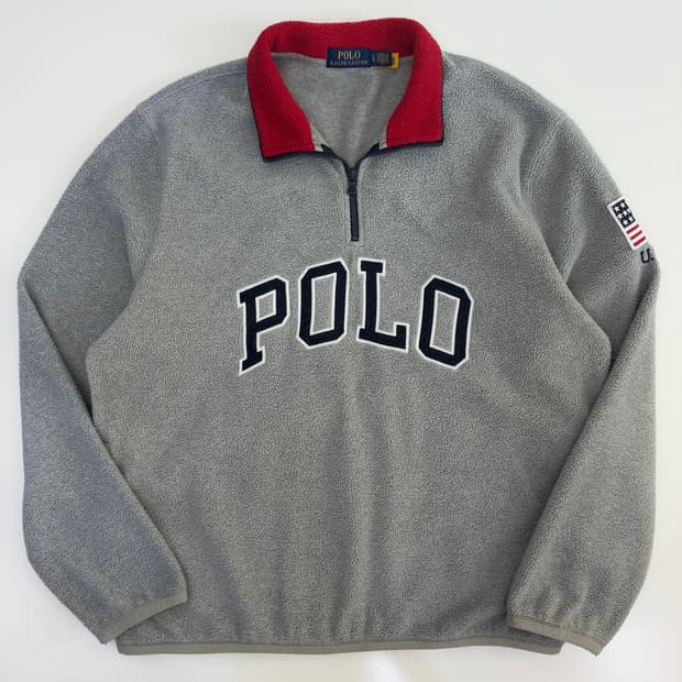 Polo 폴로 랄프로렌 신형POLO 멜란지 그레이 플리지 웜업