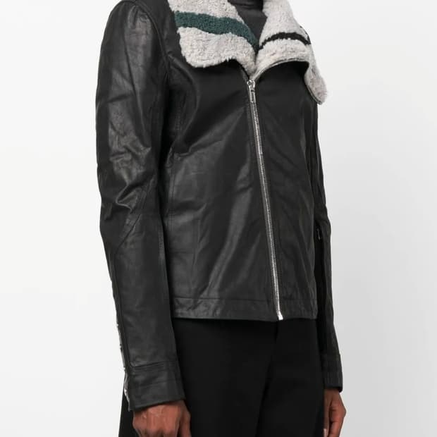 릭오웬스 22fw 바우하우스 비대칭 램스킨 레더 자켓 50