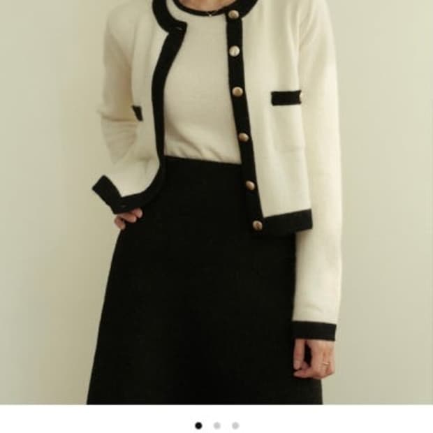 시에 쉘 라인 가디건 m