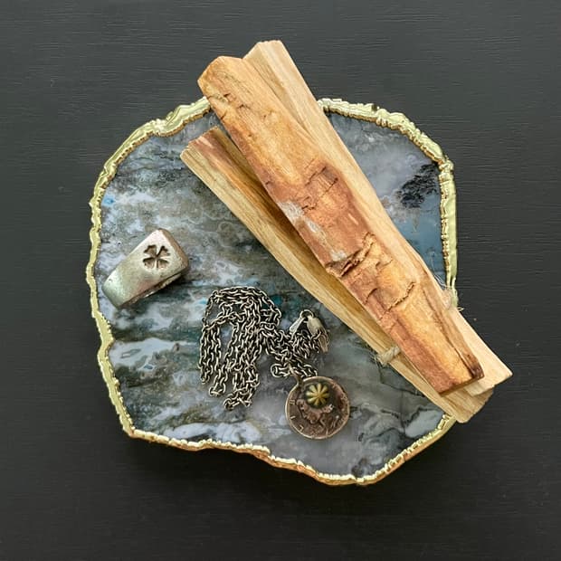 [새상품] Anthropologie 천연석 엣지 컵 코스터