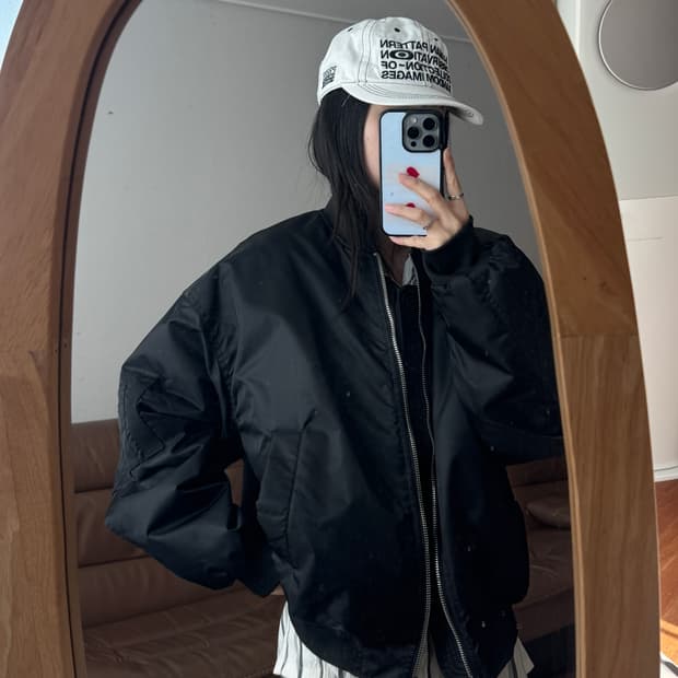 항공점퍼 마원 블루종