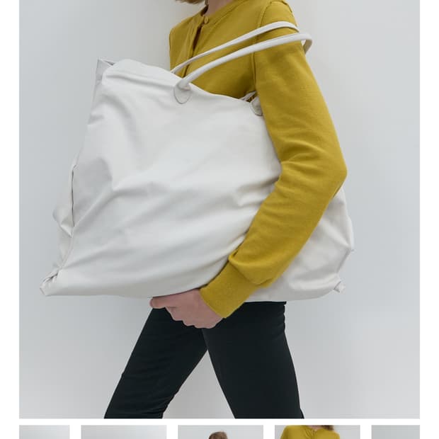 낫띵에브리띵 CLASSIC FABRIC BIG BAG IN DOVE