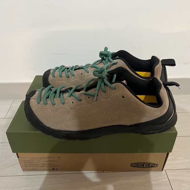 킨 재스퍼 스웨이드 스니커즈 실버 밍크