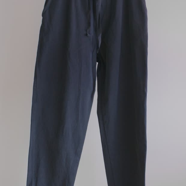 코모리 가먼트 다이 드로스트링 팬츠 네이비 2