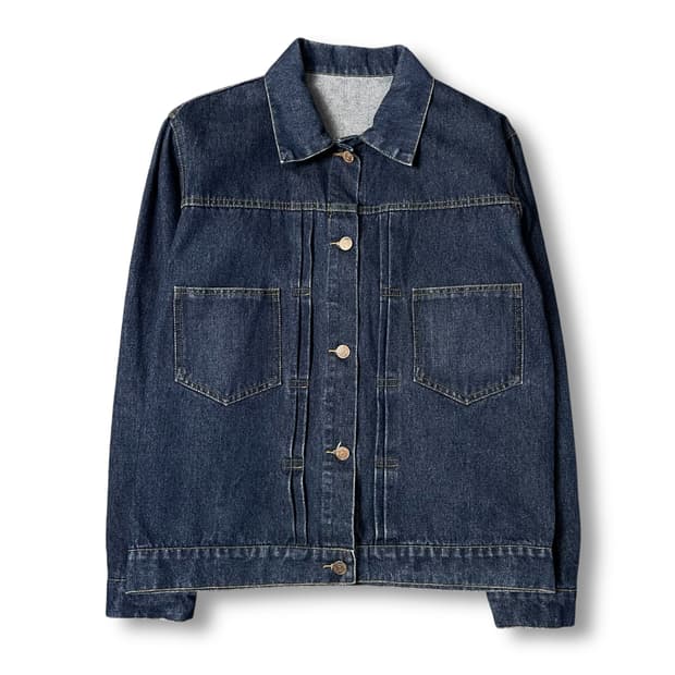 빈티지 중청 투포켓 데님 자켓