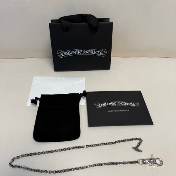 크롬하츠 T바 페이퍼 월렛체인  20인치