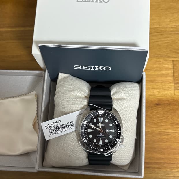 세이코 터틀 SRPE93 다이버 시계 풀박스