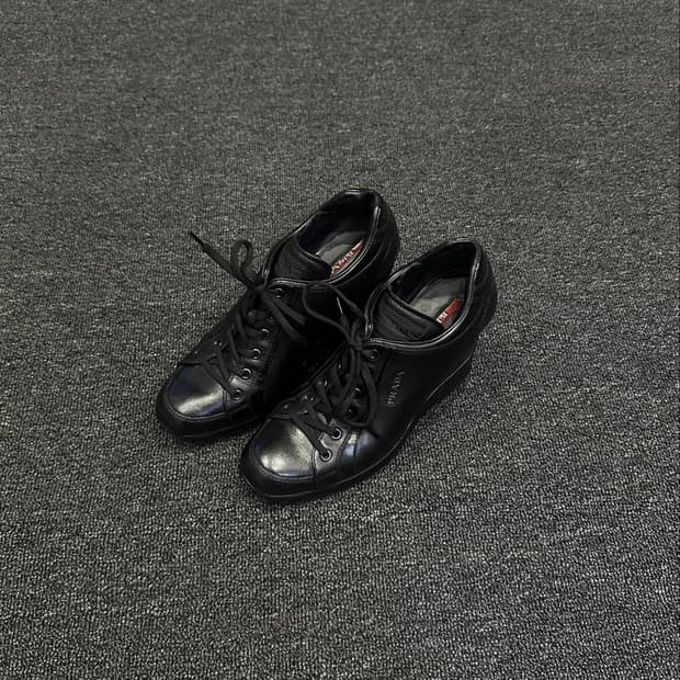 Prada vintage wedge sneakers