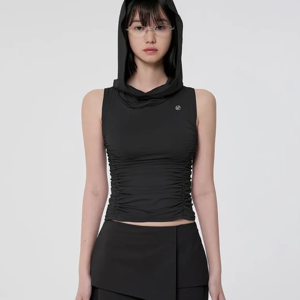 플레어업 후디 나시 블랙