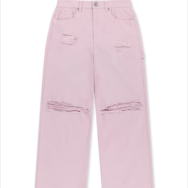 Matin Kim DESTROYED COLOR DYEING DENIM 