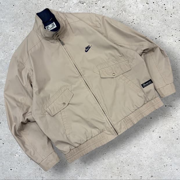 [L] 90s 나이키 빈티지 포켓 베이지 바람막이 자켓 D537