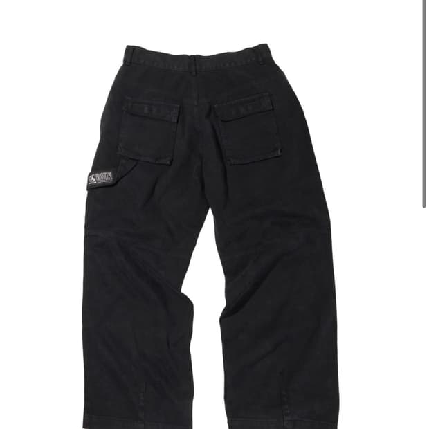 etce double knee destroyed black L사이즈