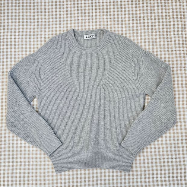 COOR 쿠어 울 캐시미어 니트 스웨터 남자100