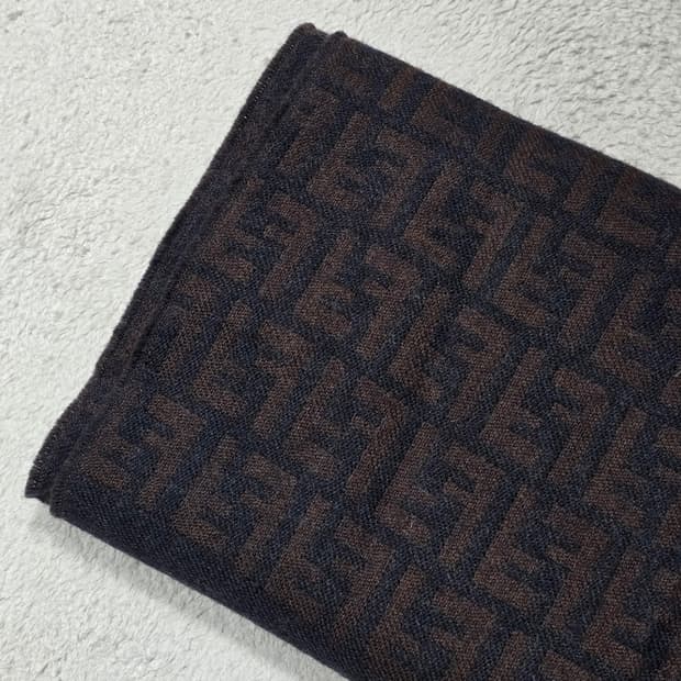 Fendi 펜디 주카패턴 브라운 머플러