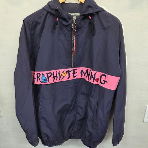 그라피스트 만지 반집업 아노락 자켓 프리