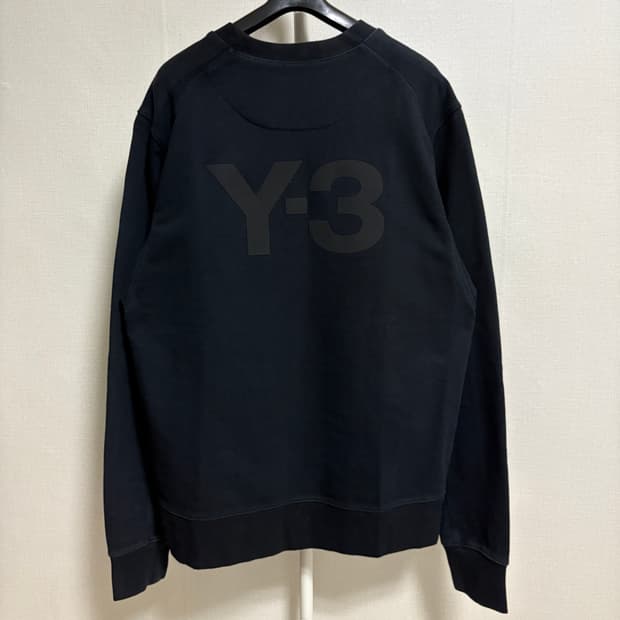 Y-3 빅로고 맨투맨 스웻셔츠 / 블랙, M