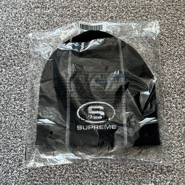 슈프림 레이싱 패널 비니 블랙