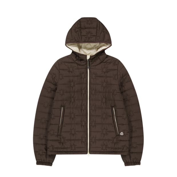 코이세이오 플러피 라이트 패디드 재킷 브라운