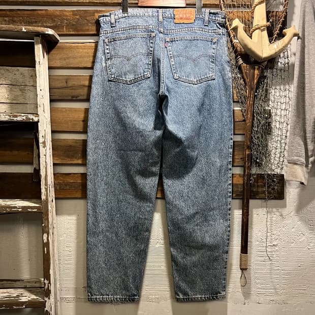 [38]90's 리바이스 USA Made 550 빈티지 워싱 데님 팬츠
