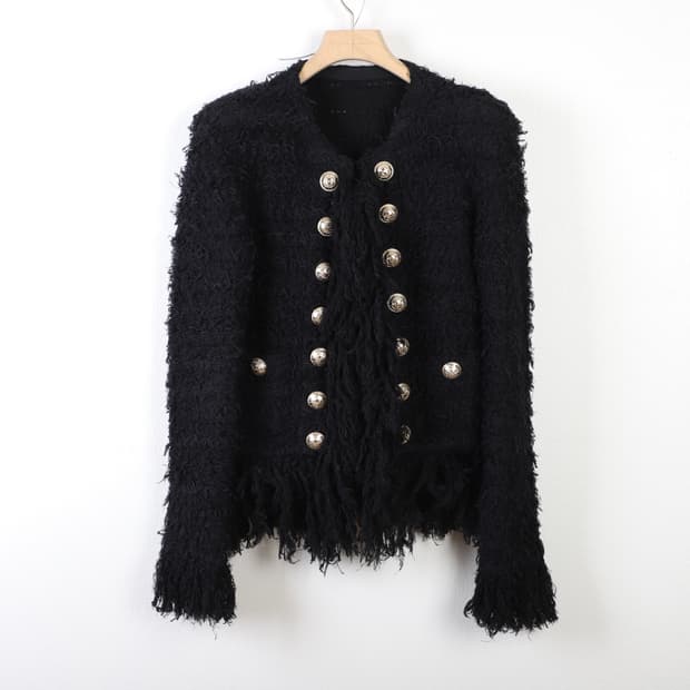 40 / Balmain 발망 헤어리 트위드 자켓