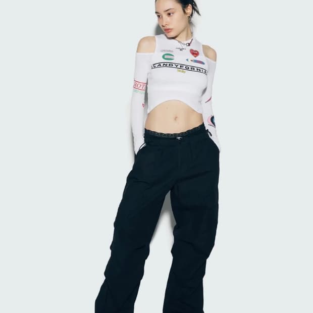 (새상품)에즈이프 캘리 PARACHUTE CARGO PANTS BLACK