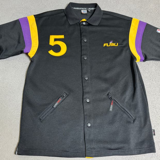 국내유일 FUBU 후부 어센틱 NBA 콜라보 한정 윔업 져지 자켓 00s