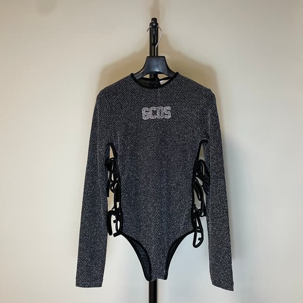 GCDS 글리터 바디수트