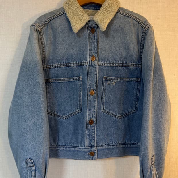 [36]이자벨마랑 에뚜왈 데님 양털 자켓