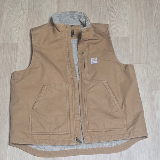 칼하트 워시드 덕 셰르파 조끼