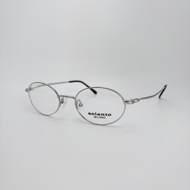 SOLENTO 실버 오벌 빈티지 안경