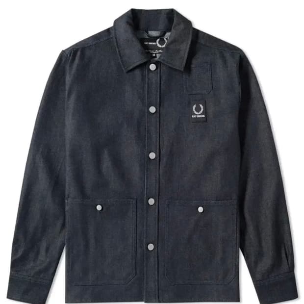 [38/XL]라프시몬스X프레드페리 데님 셔츠 자켓