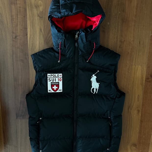 폴로 랄프로렌 빅포니 스위스 패딩조끼 S