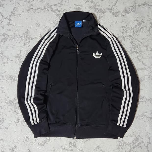 아디다스 삼선 파이어버드 블랙 트레이닝 져지 자켓