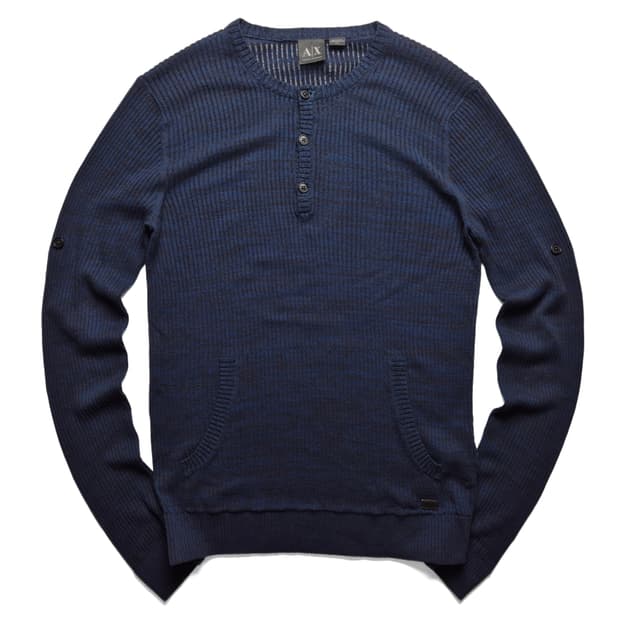 [M] 아르마니 익스체인지 헨리넥 코튼 니트