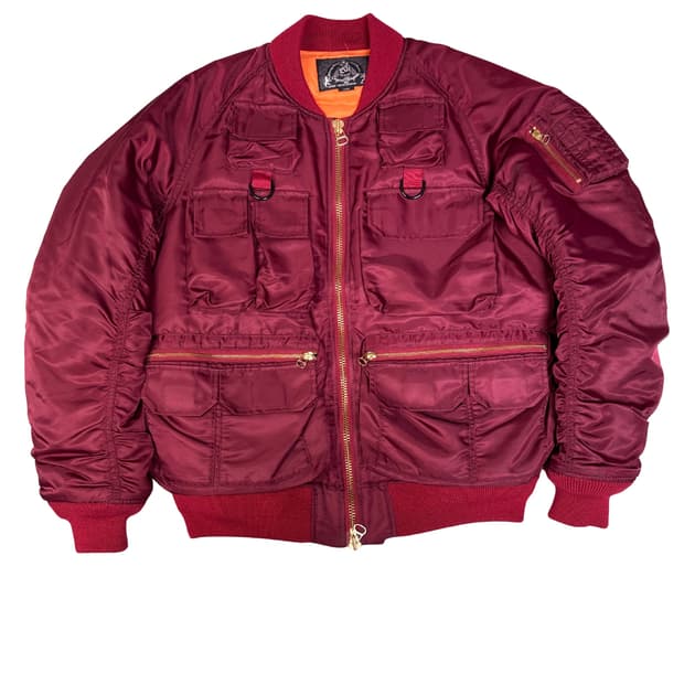 BAL ORIGINAL 마원 ma-1 유틸리티 항공점퍼 버건디 L