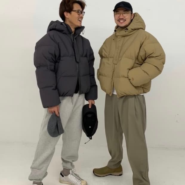 비헤비어 폴라베어 패딩 차콜 M