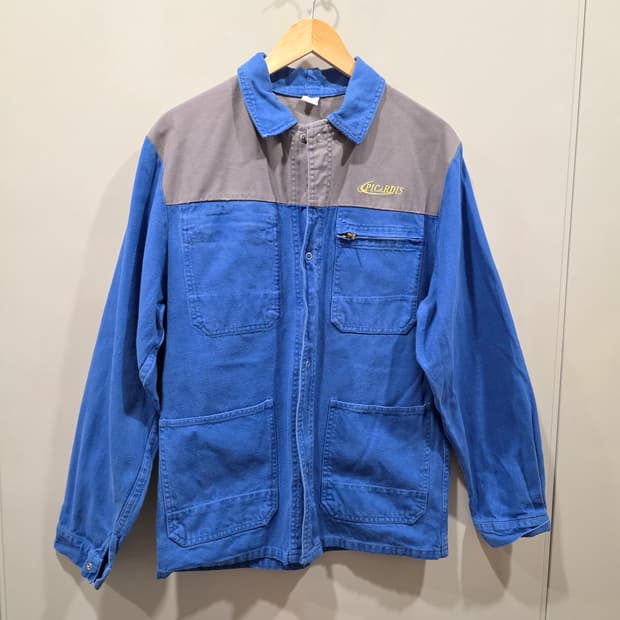 빈티지 배색 프렌치 워크 자켓