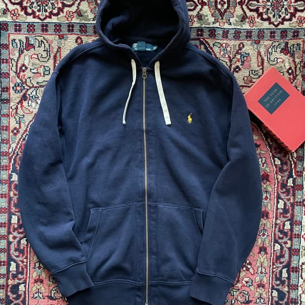 폴로 랄프로렌 네이비 후드 집업