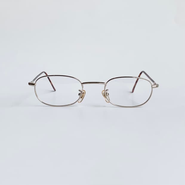 [픽키-718] 데드스탁 호피템플 초경량 오벌 스퀘어 빈티지안경