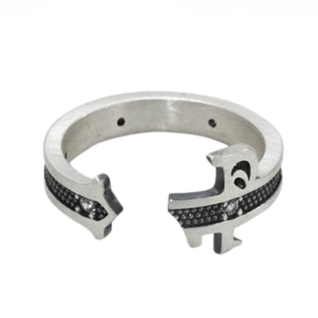 [17호] 폴리테루 925 실버 링 001 심볼 P