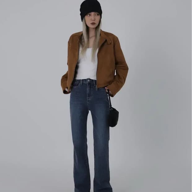 블랙업 슬림 부츠컷